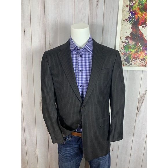 Hickey Freeman Other - Hickey Freeman Two Button Wool Blazer Sport Coat Sports Jacket Men’s 39R Black